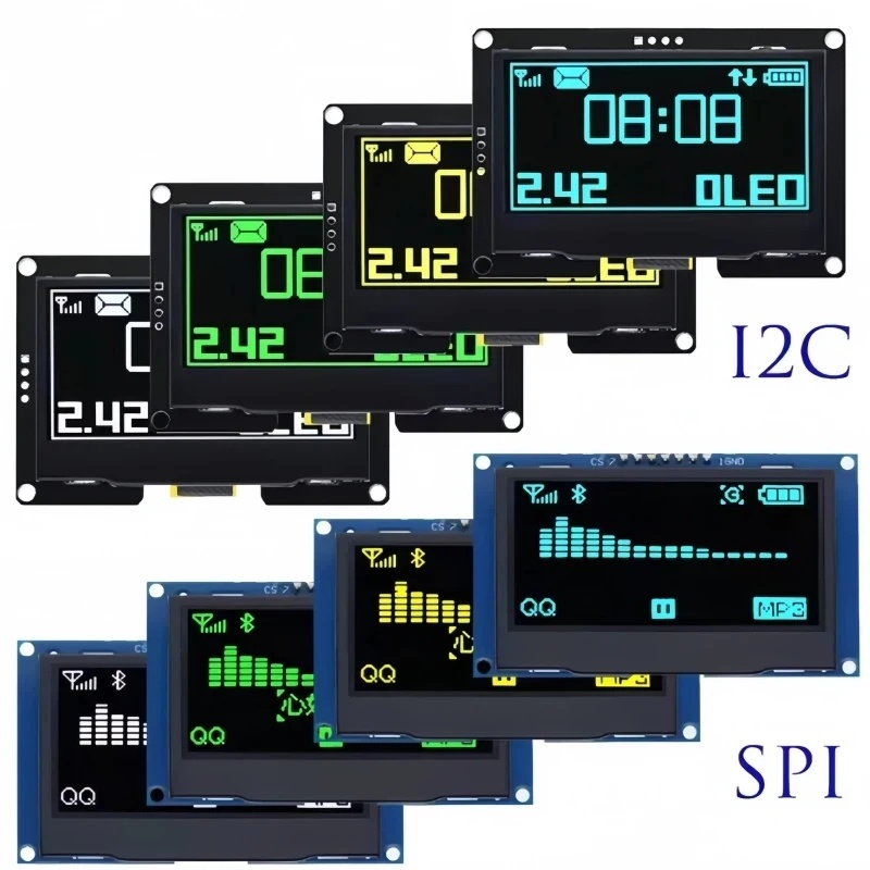 I2C Lcd Display - 2.42-дюймовый OLED-дисплейный модуль 128x64, модуль ЖК-экрана