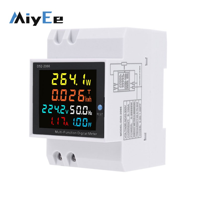 Diy Electronics Store - D52-2066 Однофазный цифровой электрический счетчик 6-в-1