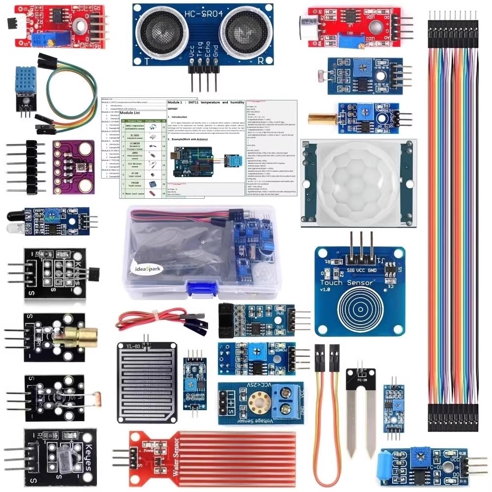Arduino Uno Starter Kit - Комплект датчиков 22 в 1, Комплект