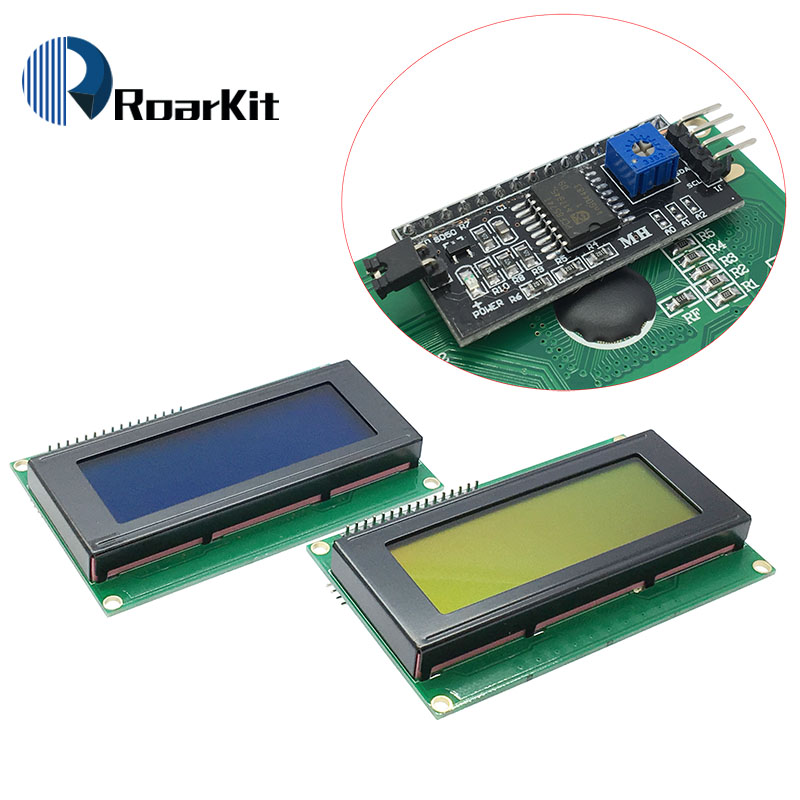 I2C Lcd Display - Модуль ЖКД синий/желто-зеленый экран HD44780 IIC/I2C