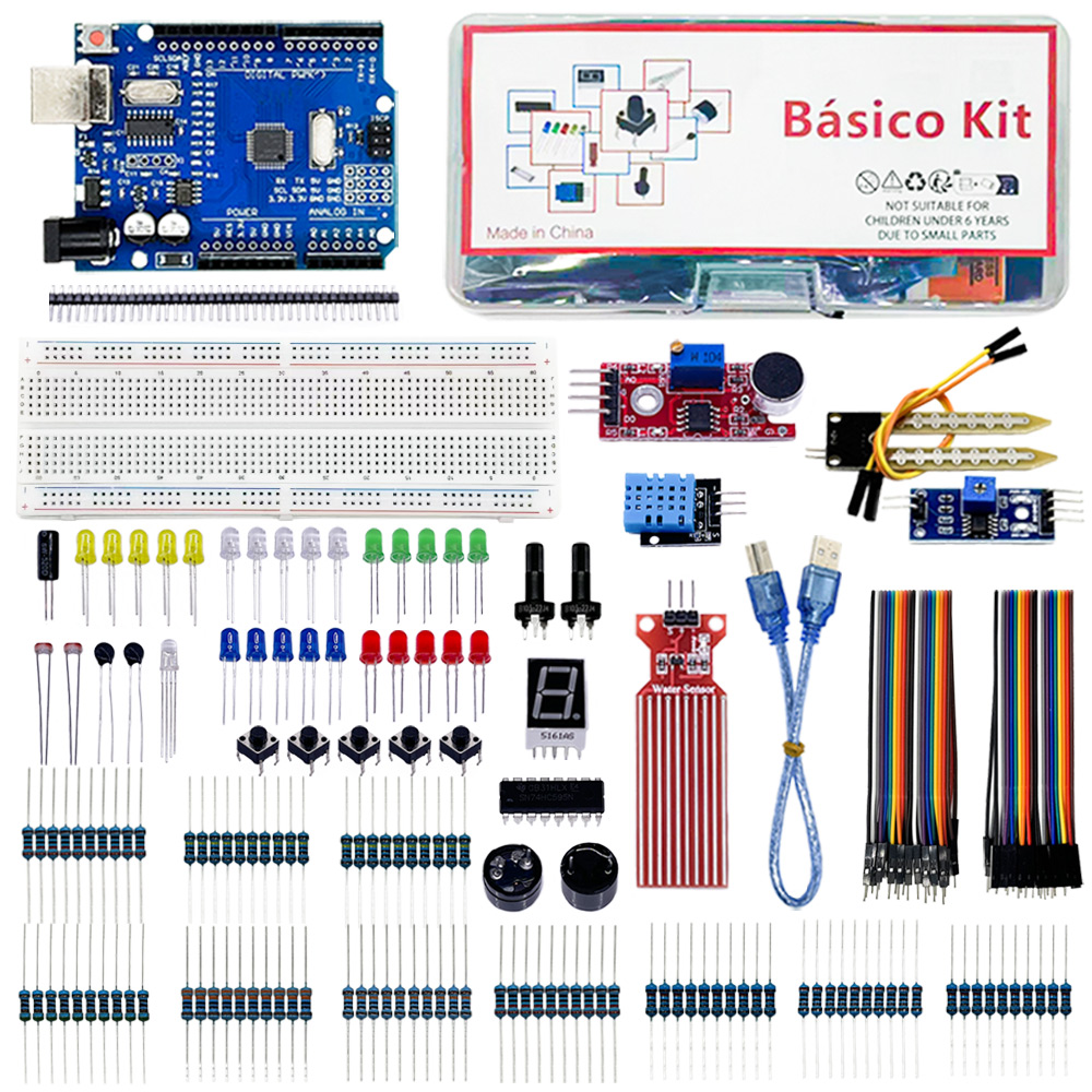 Arduino Uno Starter Kit - Комплект Elecrtonics Fun Basico для платы