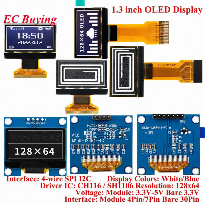 1,3-дюймовый OLED-модуль, 1,3- – обзор и цена I2C Lcd Display