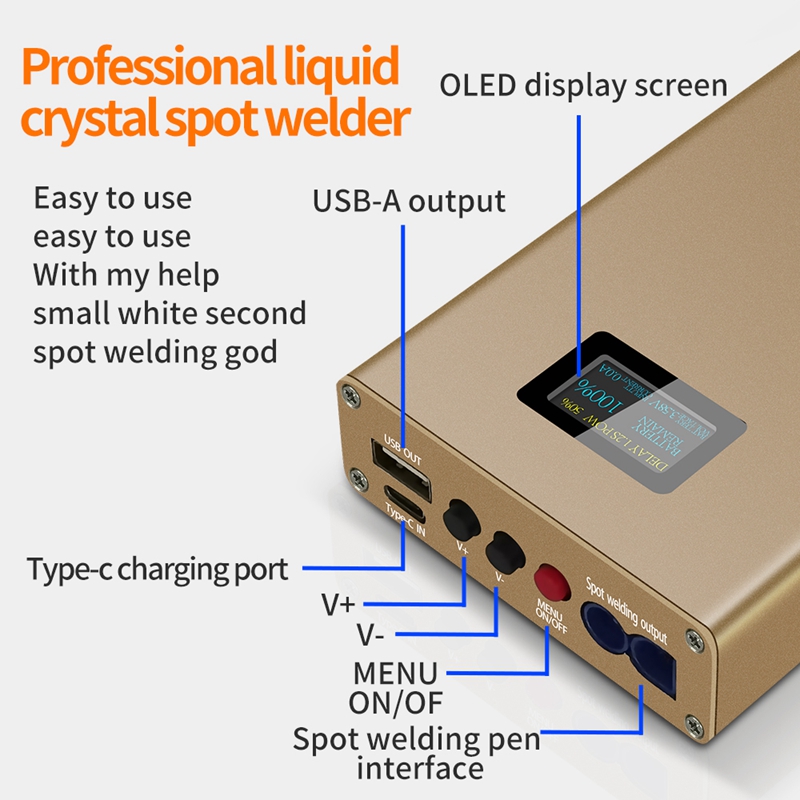 Точечные ручки 10600 мАч, 1865 – обзор и цена Diy Electronics Spot Welder