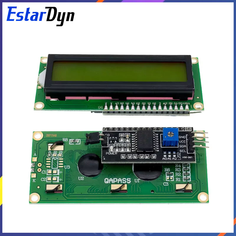 LCD-модуль 1602 с синим/желто- – обзор и цена I2C Lcd Display