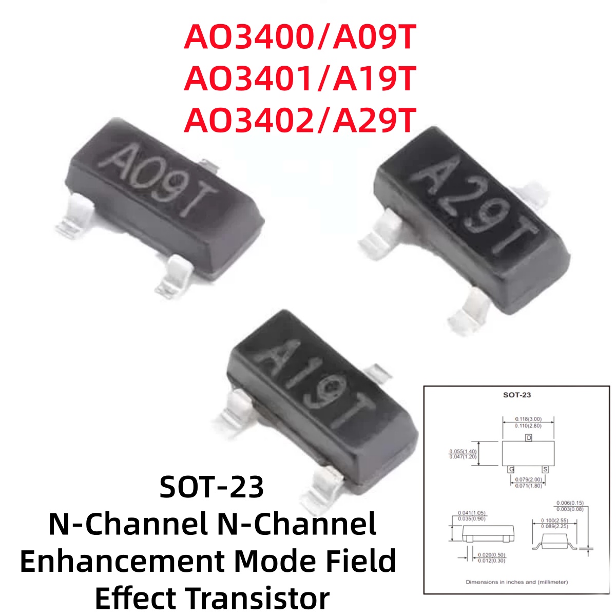 100-500 шт. AO3400/A09T AO3401 – обзор и цена Diy Electronics Youtube Channel