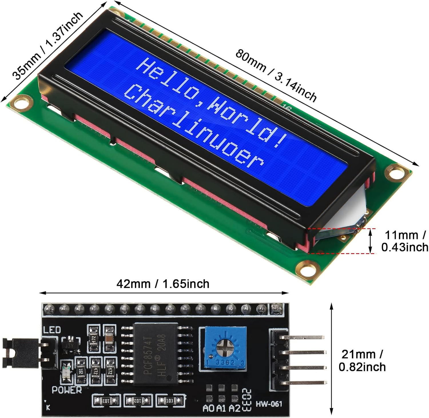 1 комплект модуля 1602 LCD 20* – обзор и цена I2C Lcd Display