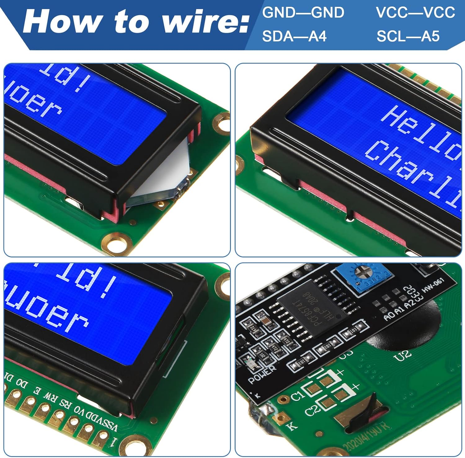 1 комплект модуля 1602 LCD 20* – обзор и цена I2C Lcd Display